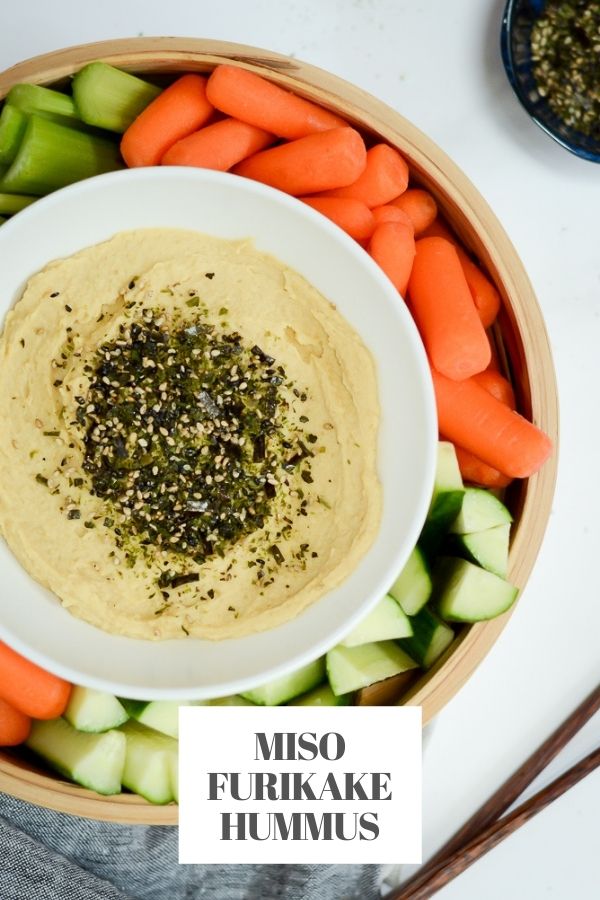 Easy Miso Furikake Hummus - CaliGirl Cooking